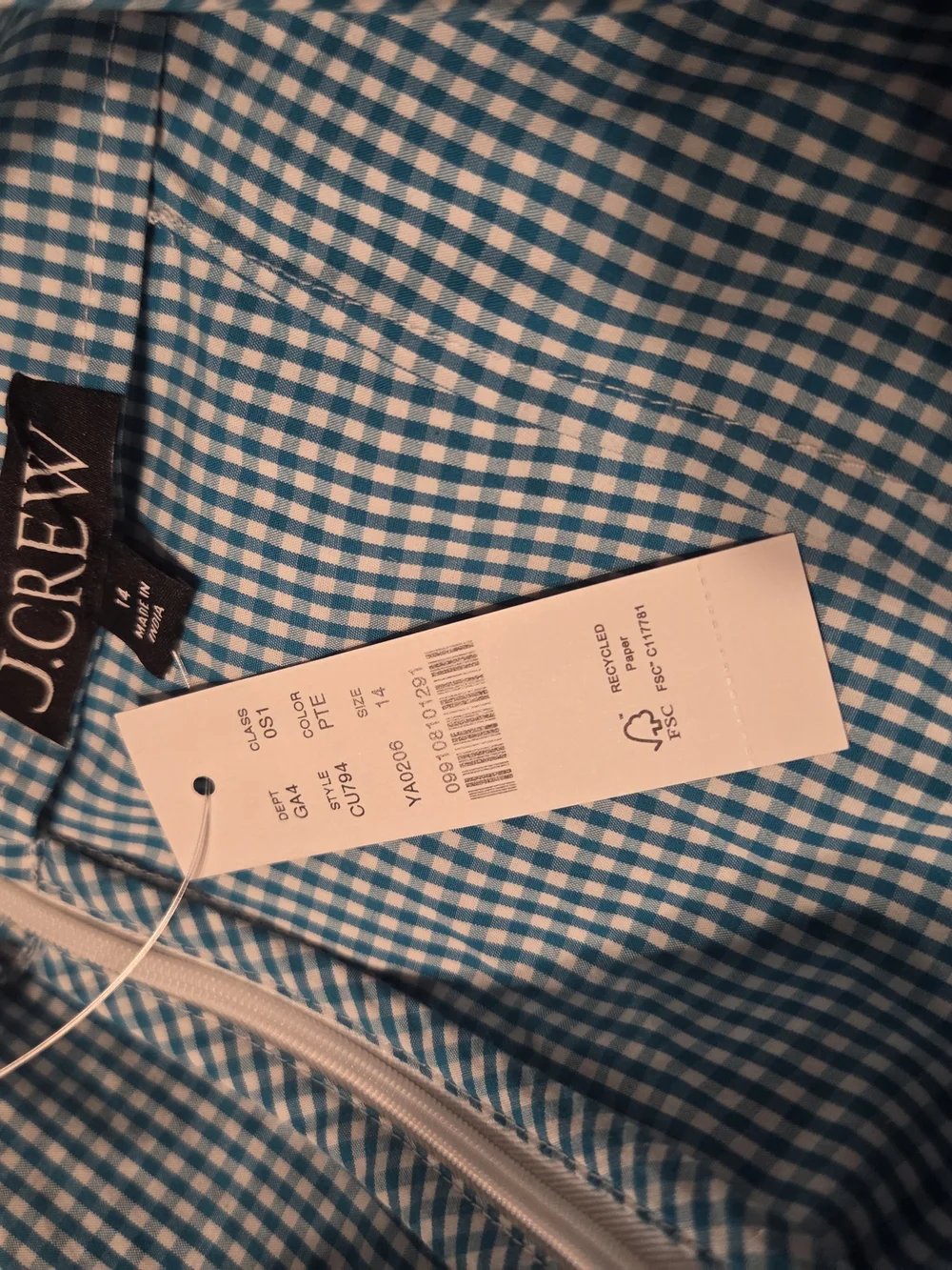 J. Crew crew turquoise